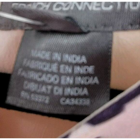 NWT French Connection Women's 10 Catlett Fitted Dress Floral Print Short Sleeve - Picture 8 of 11